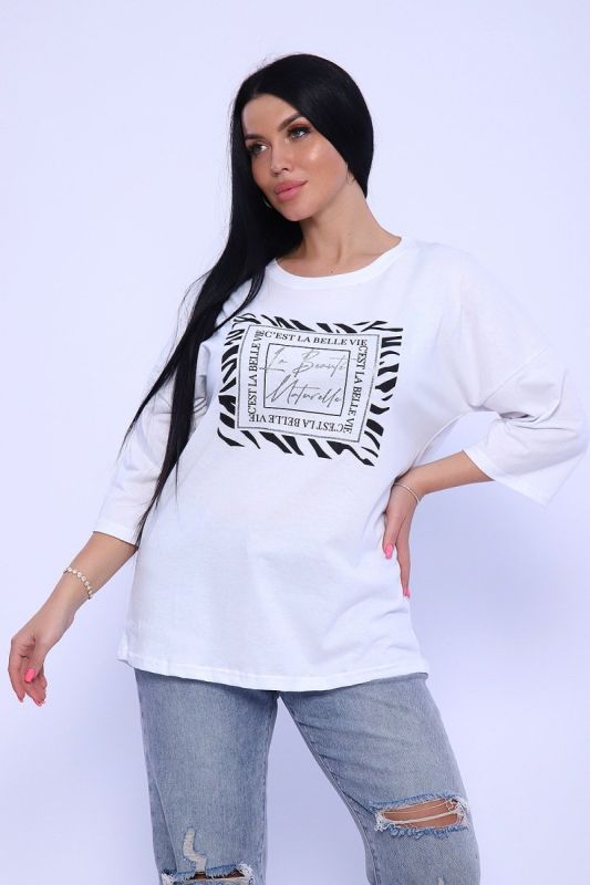 Tunic knitted tunic Naturale (white) pp