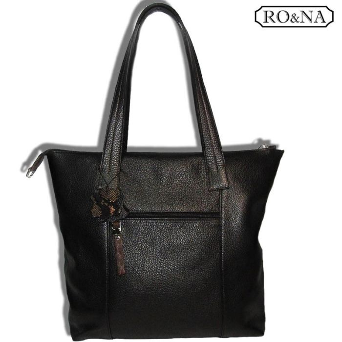 Large Women's Leather Shoulder Bag - Casual Tote