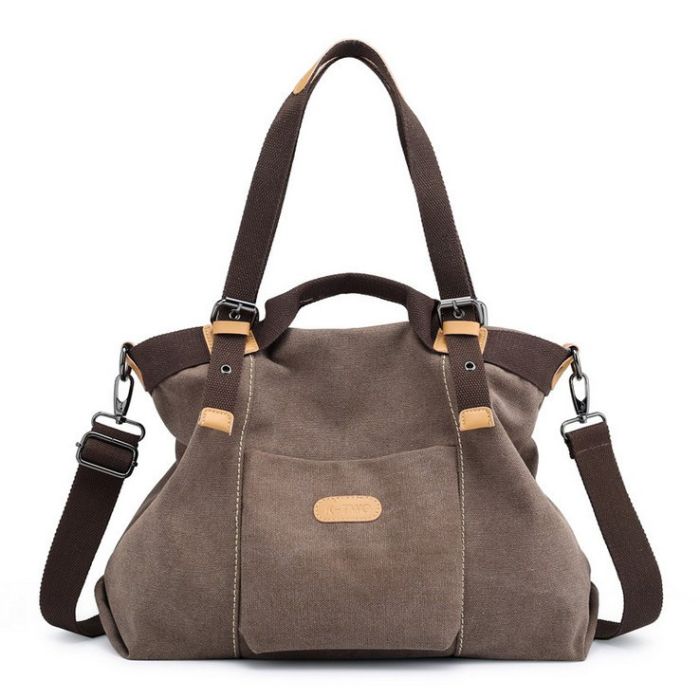 Women's bag with short and long handles