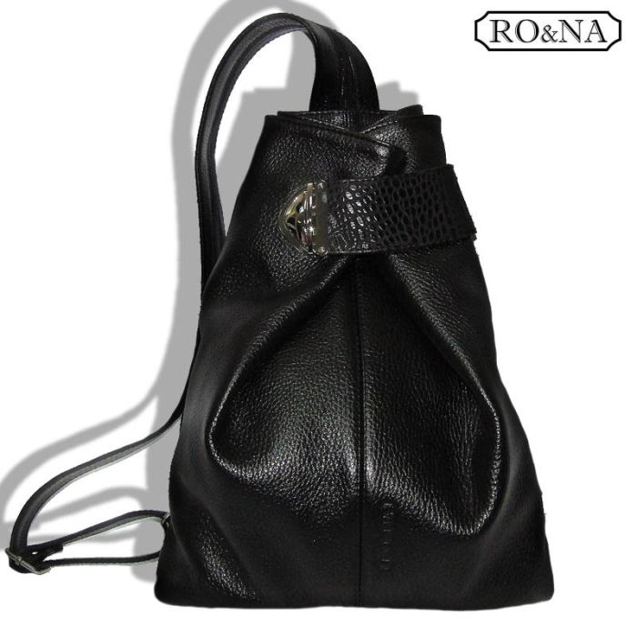 Women's leather backpack-sling bag - transformer