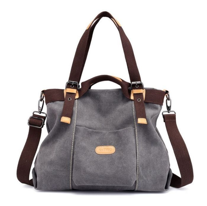 Women's bag with short and long handles