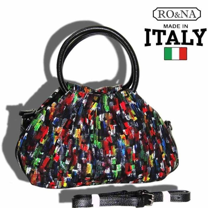 Bright Leather Bag - Italian Multicolored