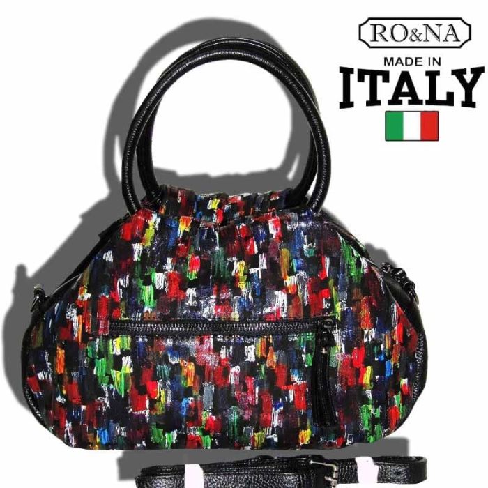 Bright Leather Bag - Italian Multicolored