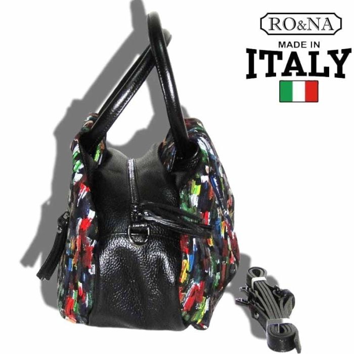 Bright Leather Bag - Italian Multicolored