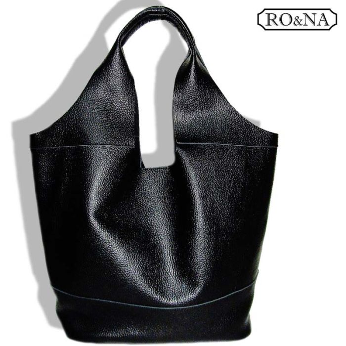 Large Leather Women's Bag - Soft Shopper