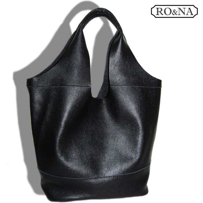 Large Leather Women's Bag - Soft Shopper