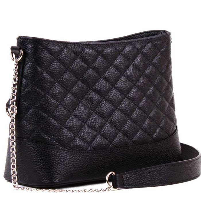 Leather Shoulder Bag - Quilted