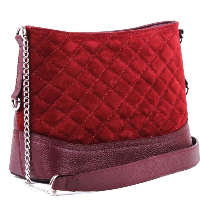 Leather Shoulder Bag - Quilted