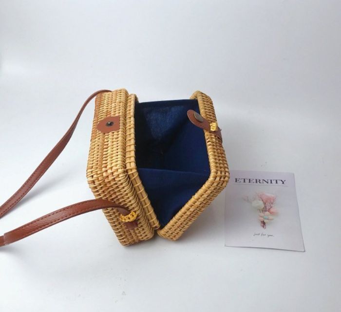 Square Bag - Woven Rattan