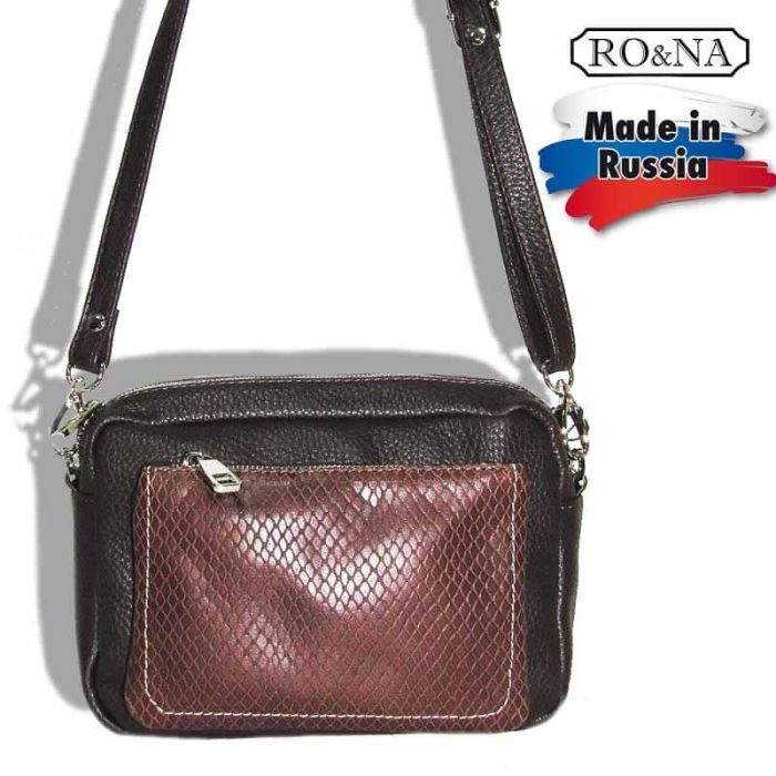 Women's Small Leather Shoulder Bag - RO&NA