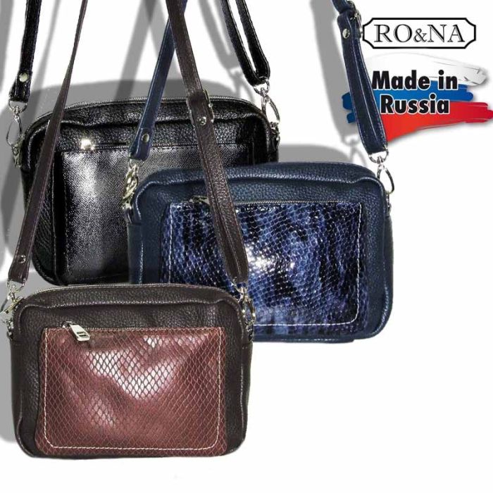 Women's Small Leather Shoulder Bag - RO&NA