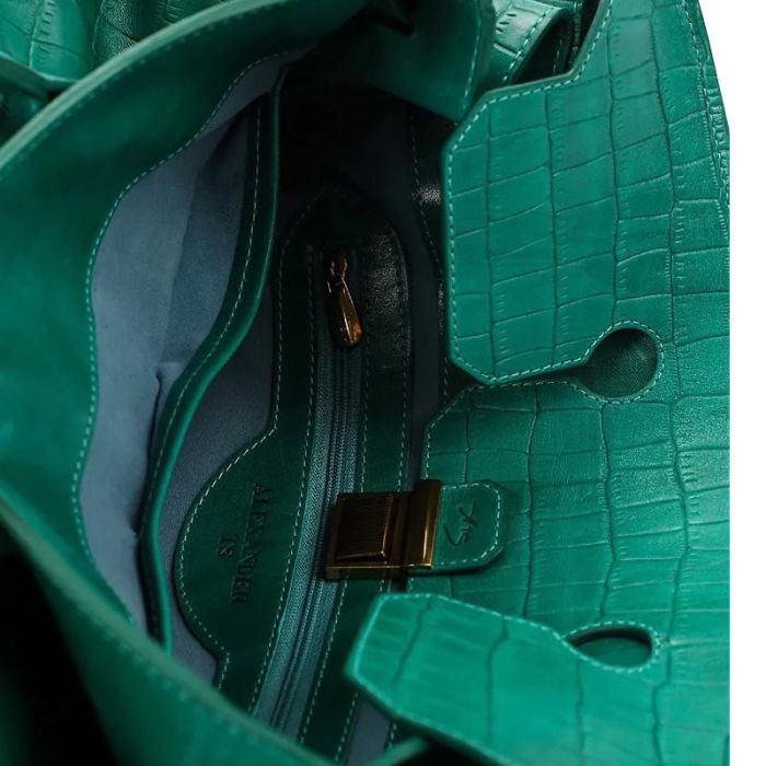 Emerald leather bag - Kelly by Alexander TS