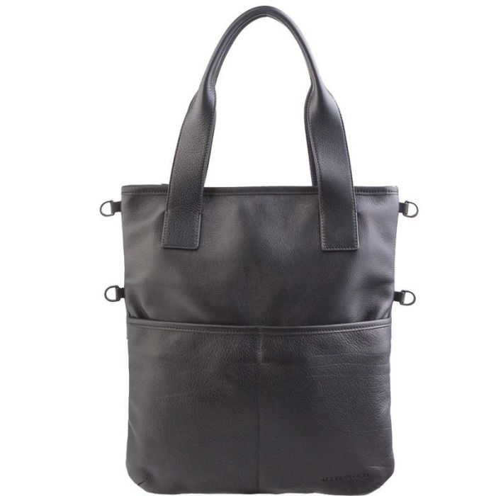 Large, women's, leather bag - transformer