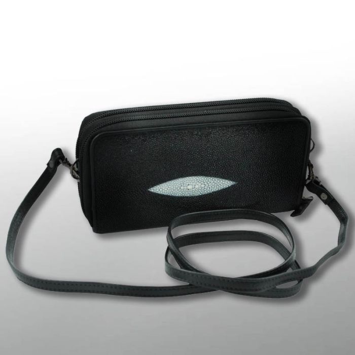 Men's clutch bag - genuine stingray leather