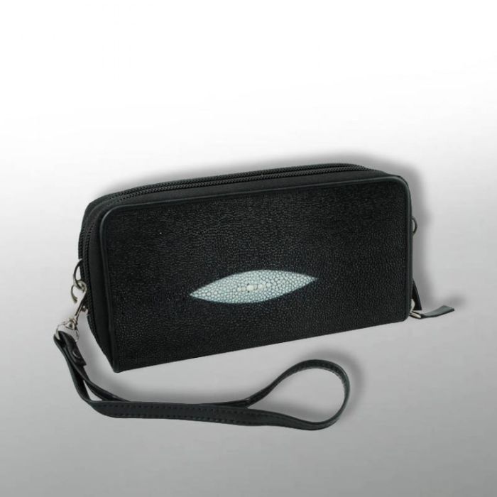 Men's clutch bag - genuine stingray leather