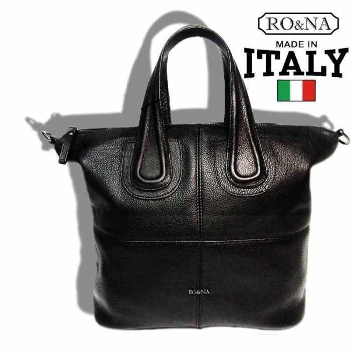 Women's Leather Shoulder Bag - Classic Italy