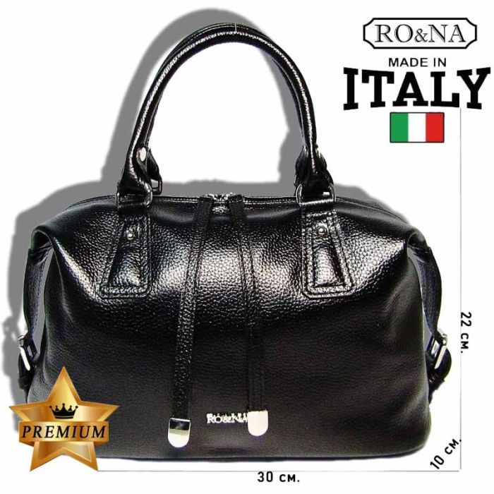 Women's leather bag - classic casual model