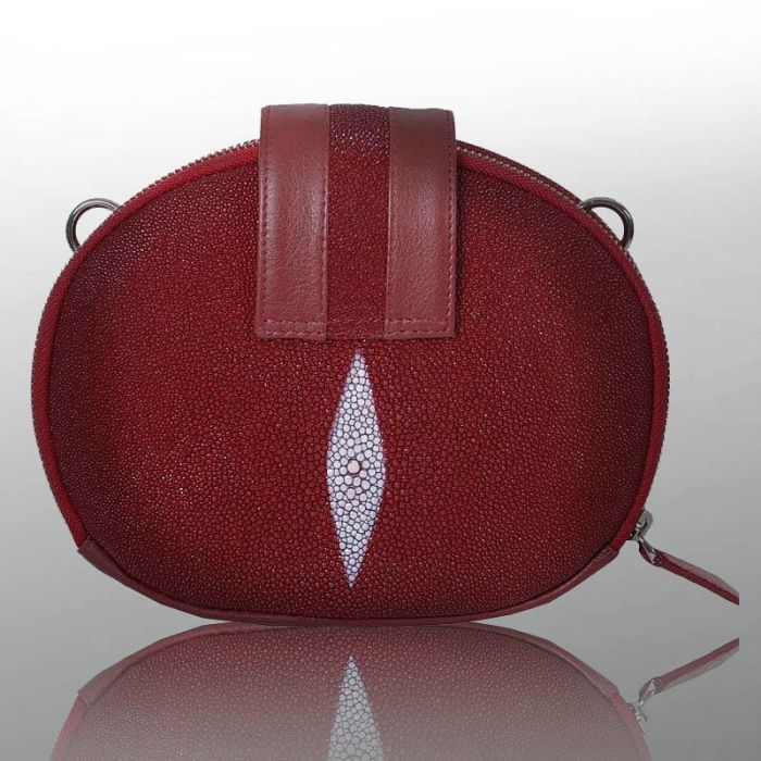 Women's Bag Leather Round Stingray Bag