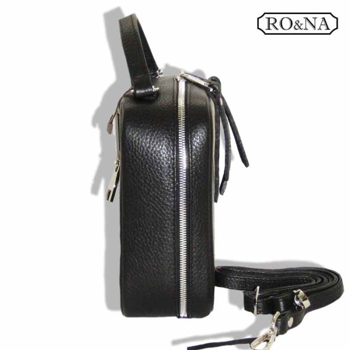 Women's Leather Small Shoulder Bag - Rectangular