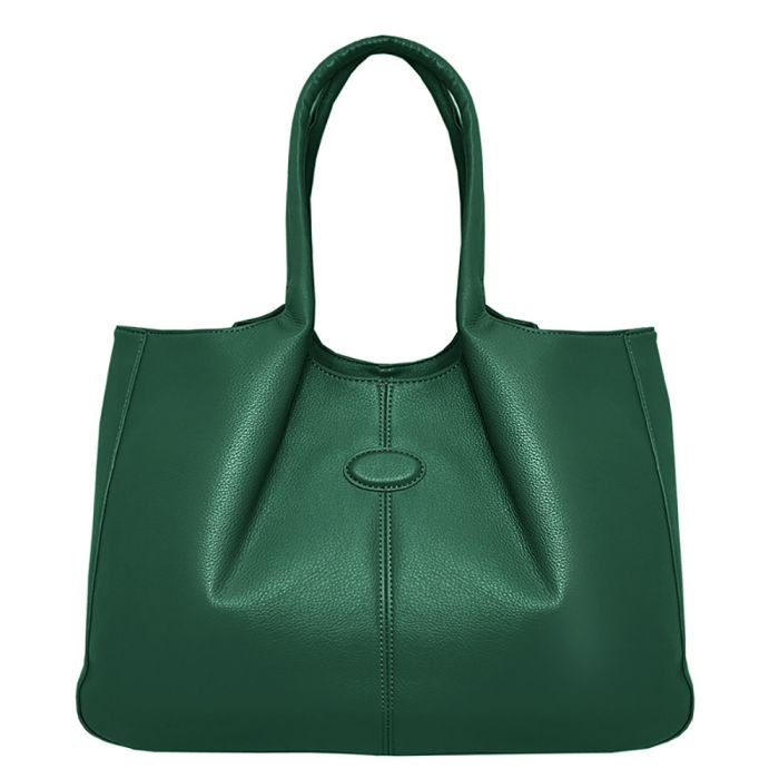 Classic women's shoulder bag with one-piece handles