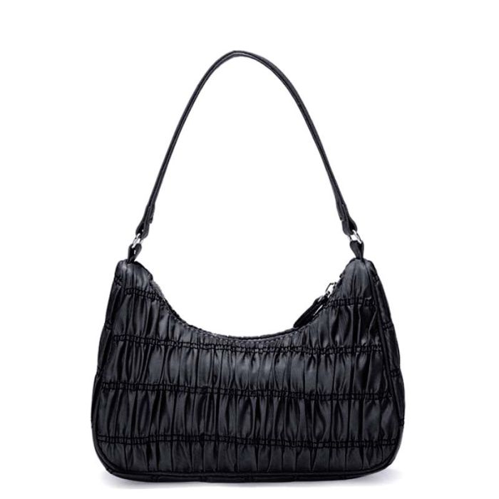 Women's Black Bag - Corrugated