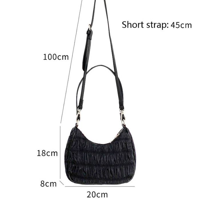 Women's Black Bag - Corrugated