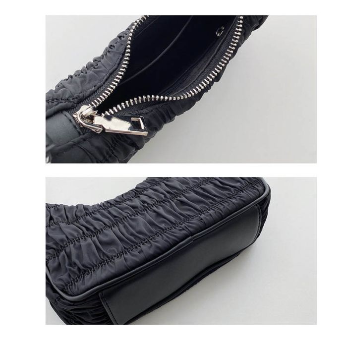 Women's Black Bag - Corrugated