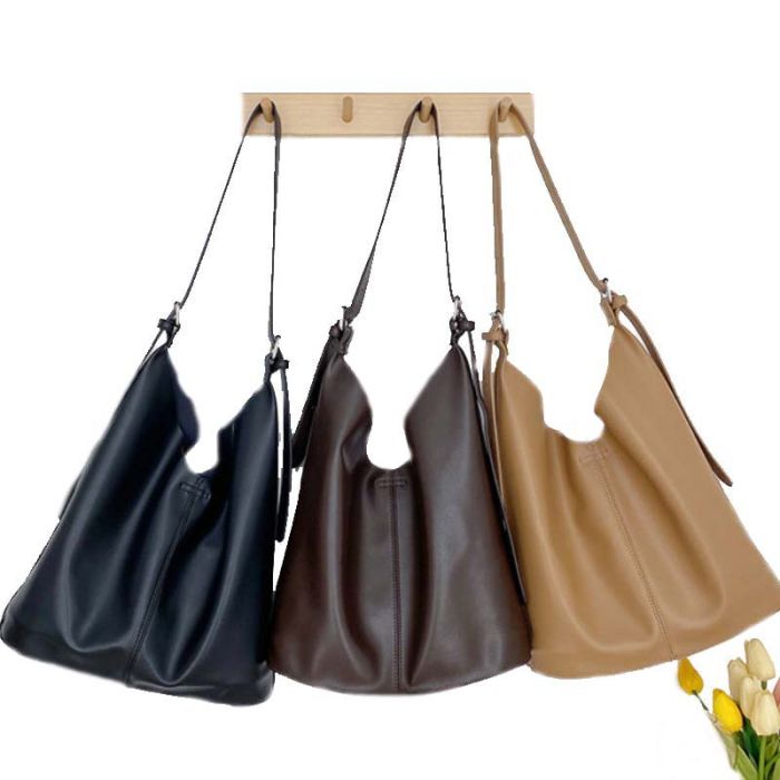 Large Women's Long Handle Shoulder Bag - Hobo Shopper