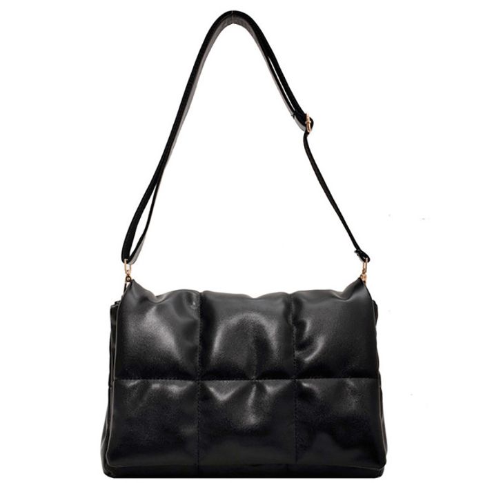 Women's soft cushion bag with adjustable handle