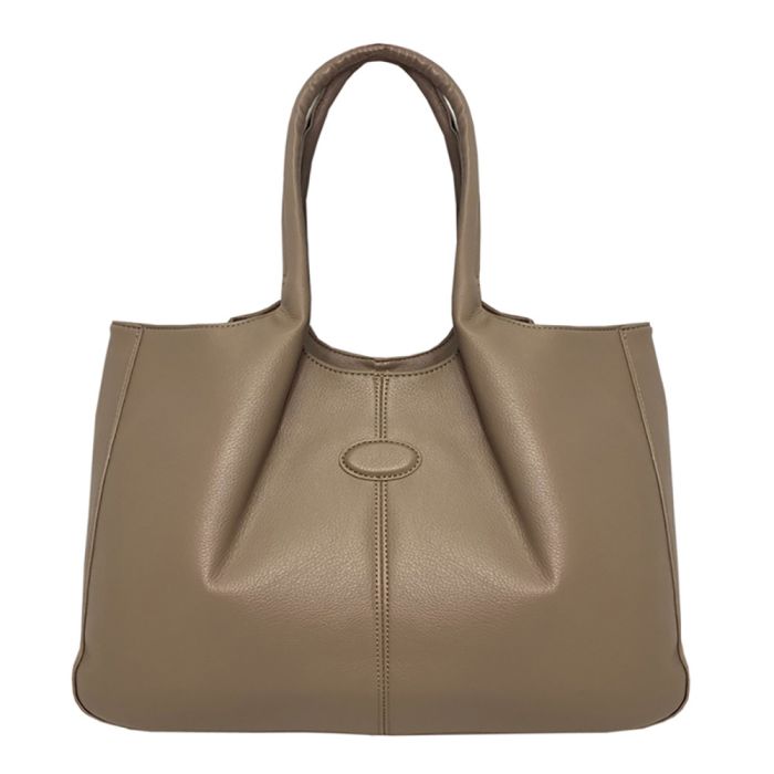 Classic women's shoulder bag with one-piece handles