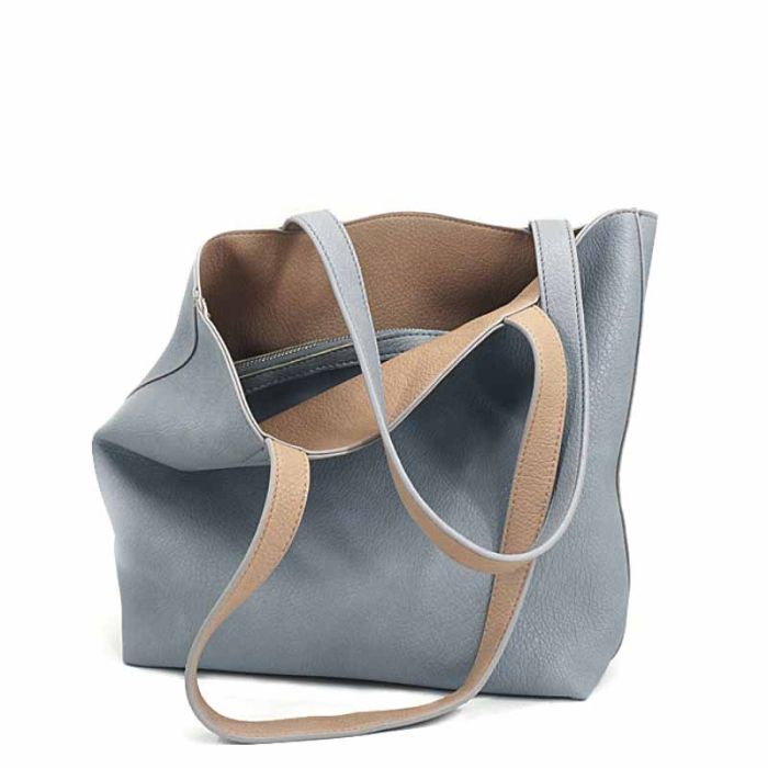 Double-sided women's bag - turn inside out