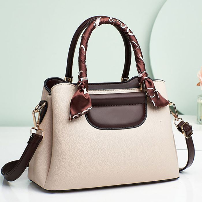 Women's casual handbag with handkerchief