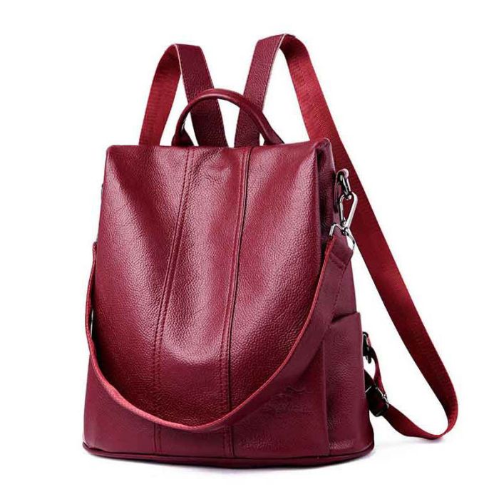 Women's Backpack Bag: black, blue, red