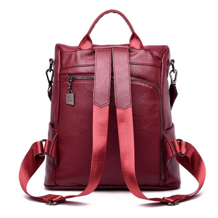 Women's Backpack Bag: black, blue, red