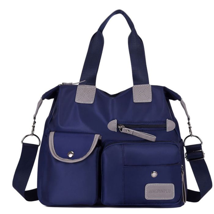 Women's bag made of waterproof fabric - many pockets