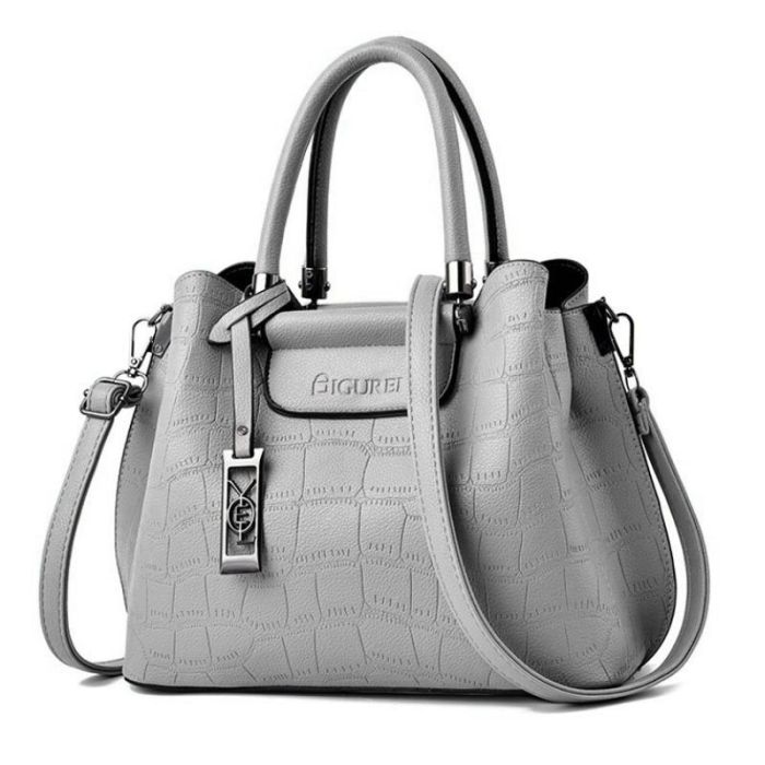 Women's casual bag with handles and shoulder strap