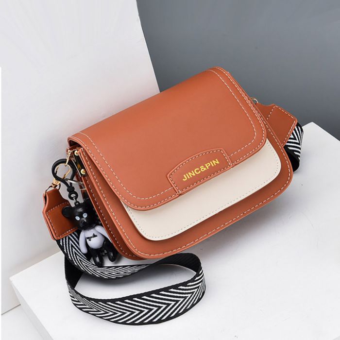 Women's shoulder bag with two straps in a set