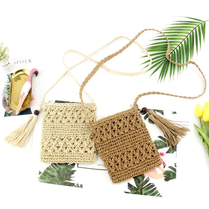 Small women's bag for summer - woven