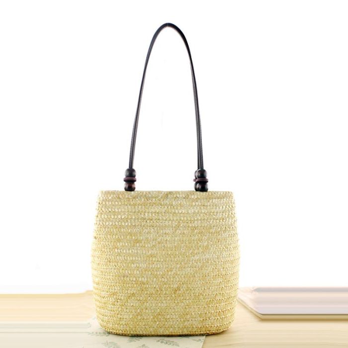 Woven straw bag - summer shoulder bag