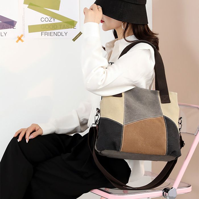 Fabric eco shoulder bag