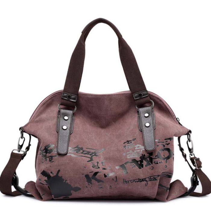 Women's bag made of fabric - hand luggage for traveling