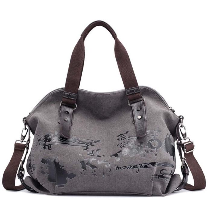 Women's bag made of fabric - hand luggage for traveling