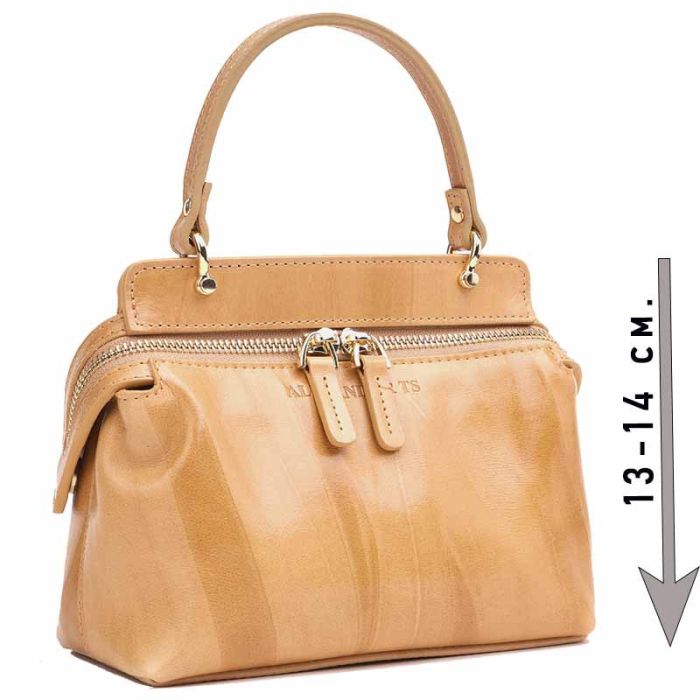 Women's small bag made of smooth PREMIUM leather