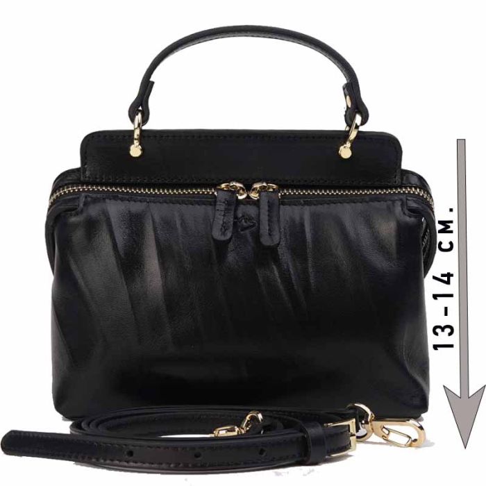 Women's small bag made of smooth PREMIUM leather