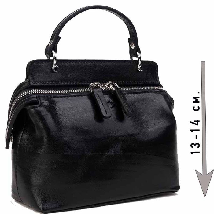 Women's small bag made of smooth PREMIUM leather