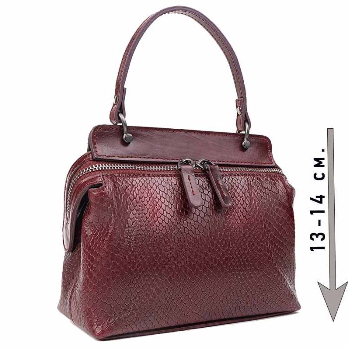 Women's Small Leather Clutch Bag PREMIUM Piton