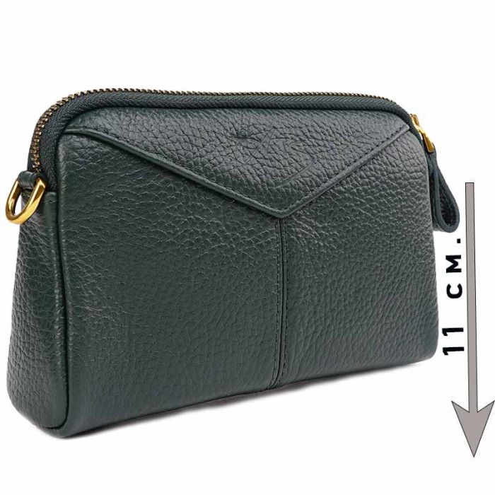 Women's small clutch bag in soft leather shoulder bag