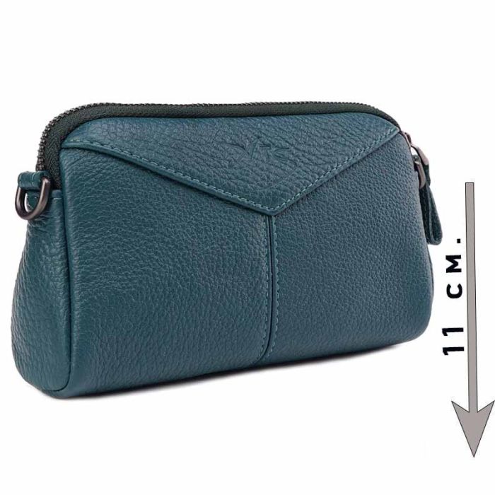 Women's small clutch bag in soft leather shoulder bag