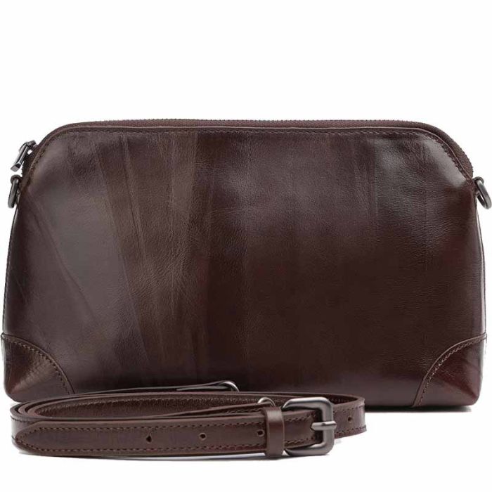 Women's small smooth leather bag - Crust