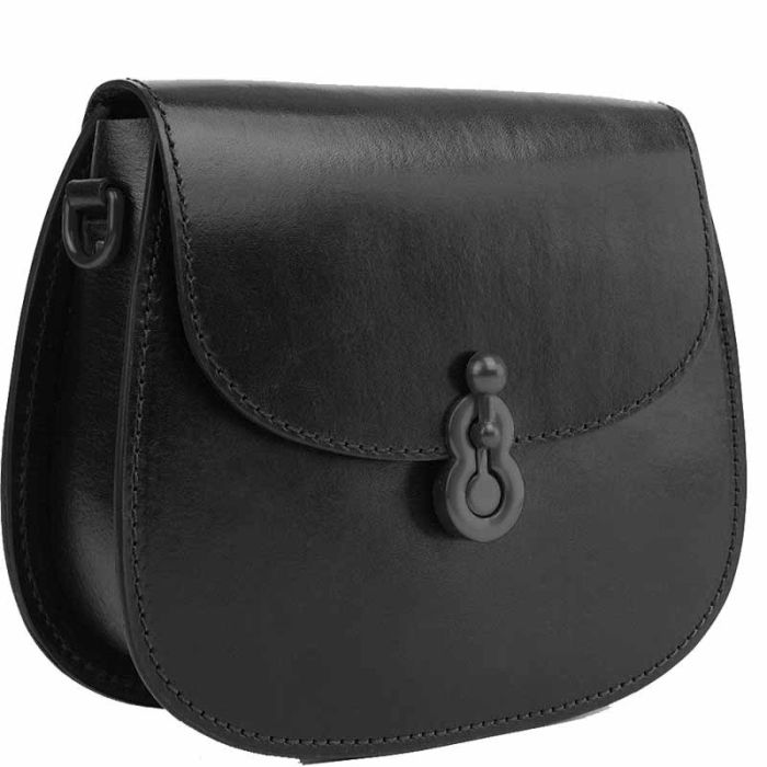 Small smooth leather shoulder bag - Cross body leather Krust